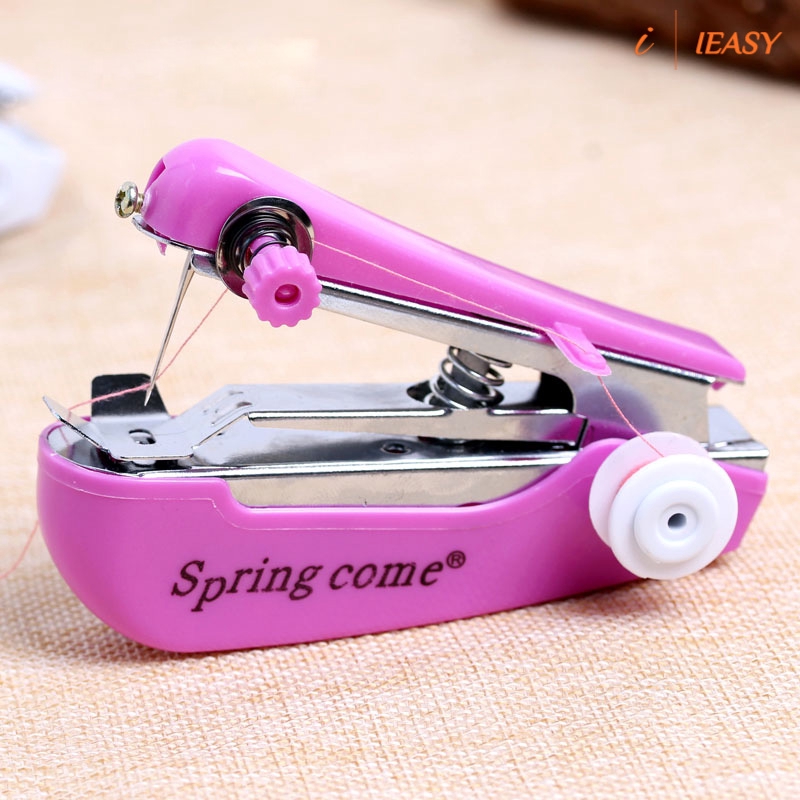 IE❤Hand-held Sewing Machine Mini Home Manual Small Portable Pocket Travel Essential