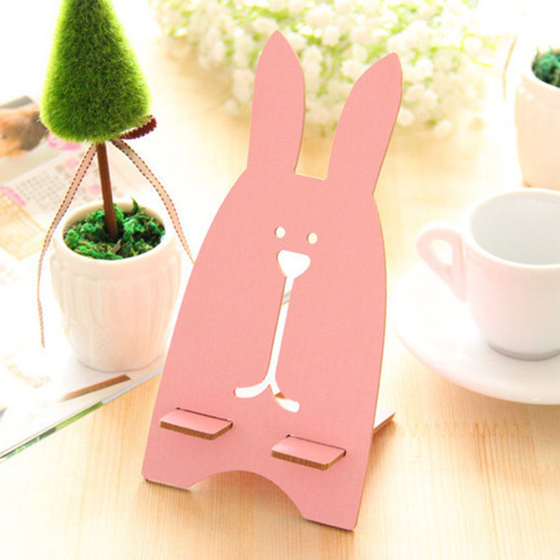 Creative Fashion Mobile Phone Holder Lazy Cute Cartoon Phone Holder Usrvich Wooden Desktop Rechargeable | BigBuy360 - bigbuy360.vn