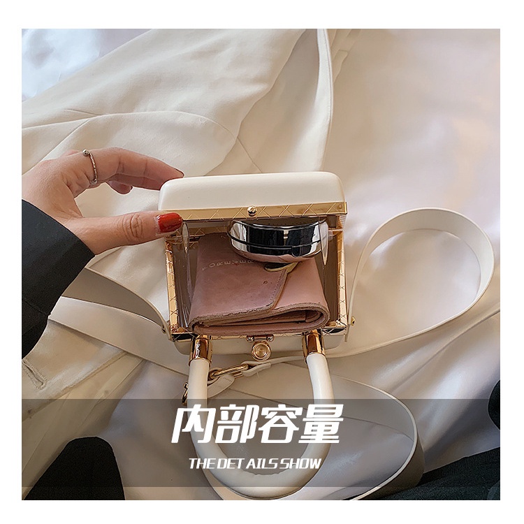 Túi xách da PU JASMIN NOIR cỡ nhỏ phong cách thời trang đơn giản sang trọng có dây đeo cho nữ