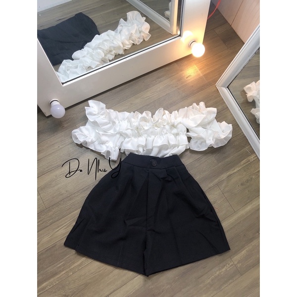 ÁO BẸT VAI BÈO 2 TẦNG