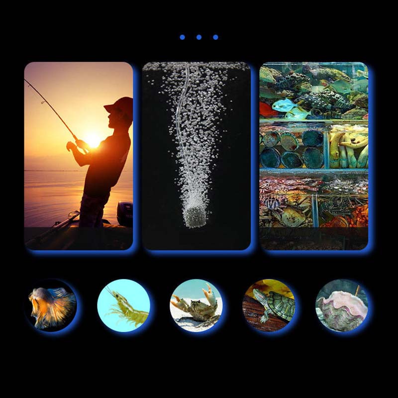 AQUARZOO USB Portable Mini Aquarium Air Pump,Fish Tank Portable Oxygen Pump for Aquarium, Air Aerator Pumps, Portable Small Aquarium Air Pump Silent with Energy Saving
