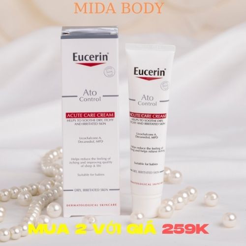 Kem Dưỡng Ẩm, Giảm Kích Ứng, Ngứa Eucerin Atocontrol Acute Care Cream (40ml). date 6/2021