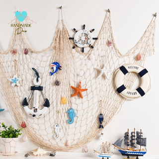 Lưới đánh cá trang trí decor phòng ngủ , phòng khách , góc làm việc, decor chụp ảnh phong cách biển