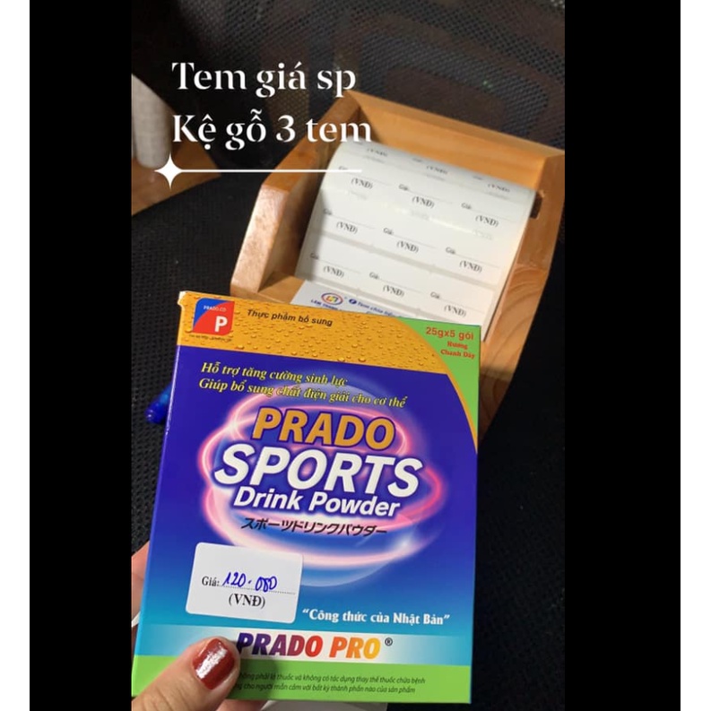 Cuộn 2000 tem dán giá sản phẩm, có sẵn keo tiện lợi