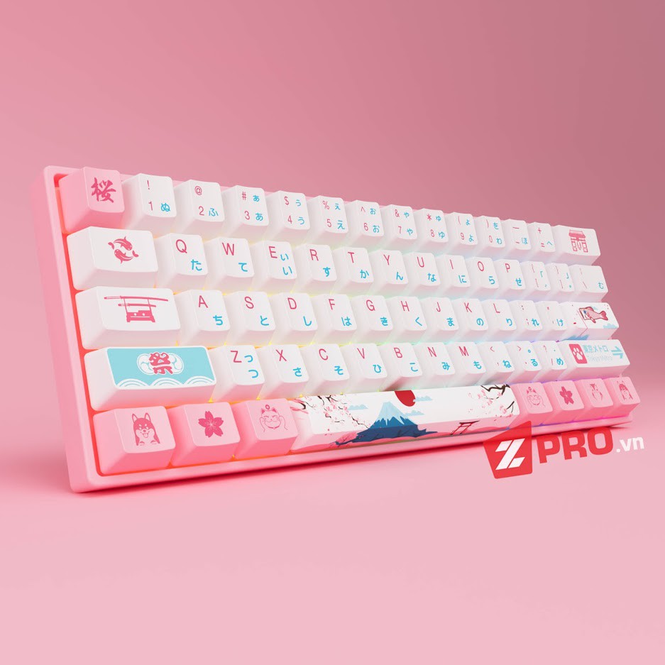 [Mã 157ELSALE hoàn 7% đơn 300K] Bàn phím cơ AKKO 3061 World Tour Tokyo r2 (Gateron + RGB)