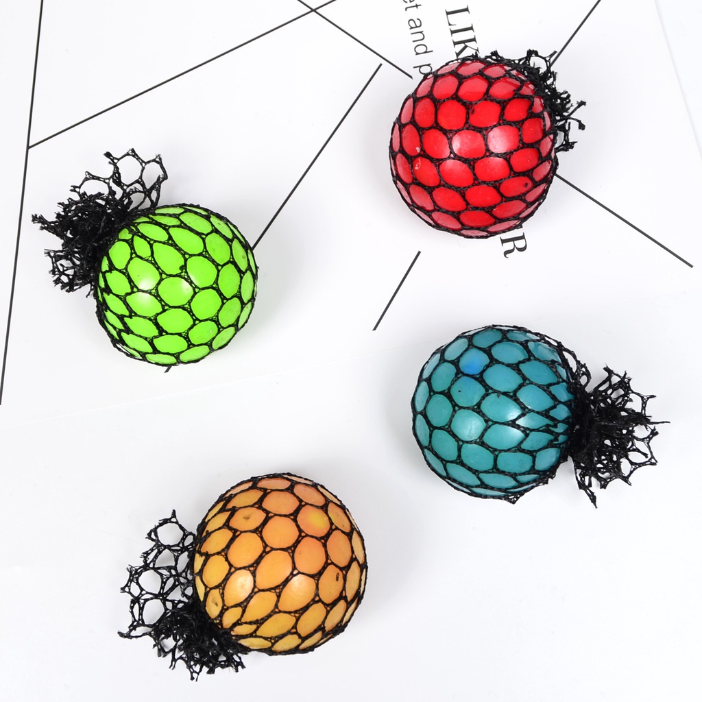 Đồ chơi Xả Stress/Quả Bóng Bóp trứng lưới/Bóng Bóp Slime trút giận đầy màu sắc chất lượng đảm bảo