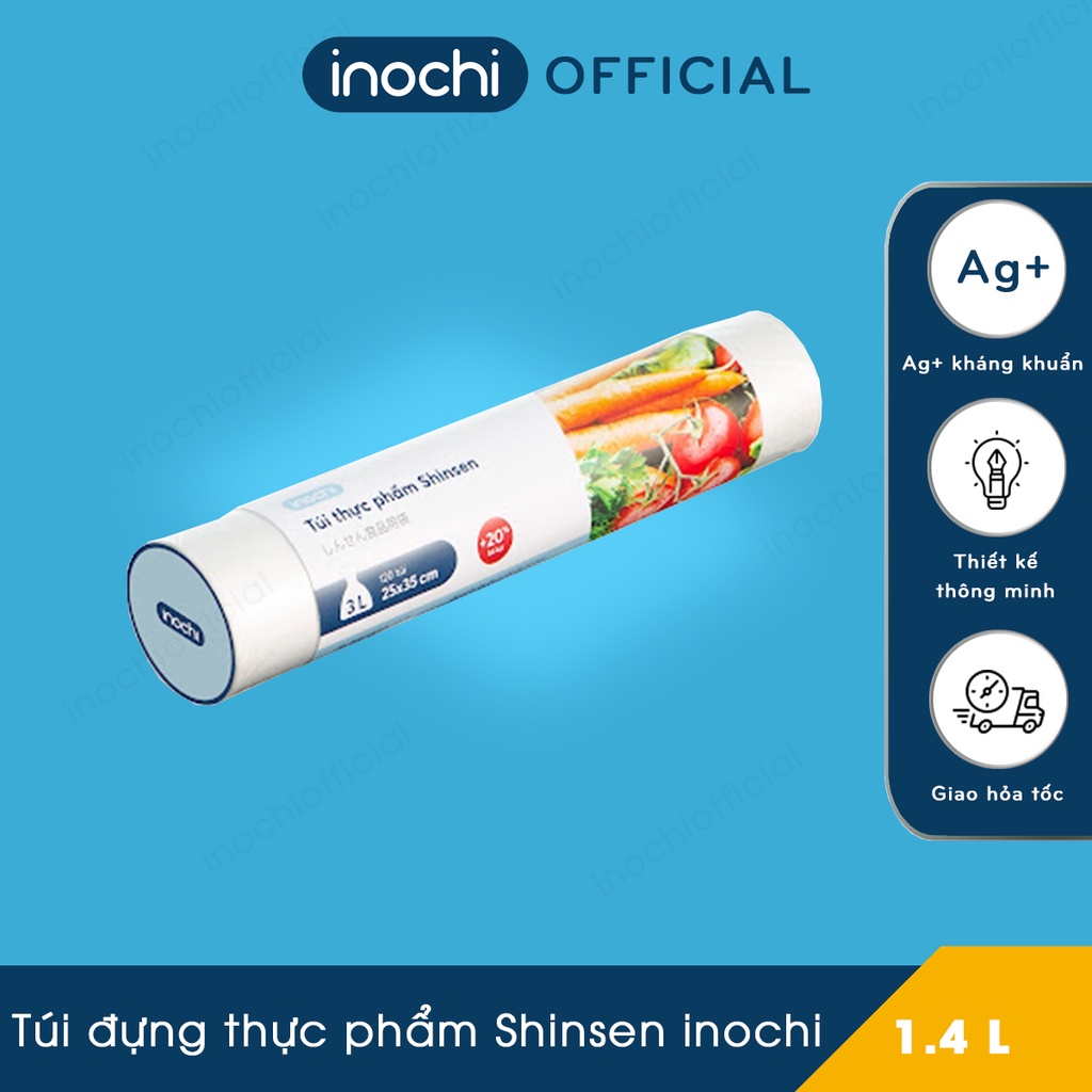 Túi thực phẩm Shinsen Inochi 25 x 35 cm - Màng bọc dẽo dai, co giãn tốt và khó rách, Chất lượng Nhật Bản