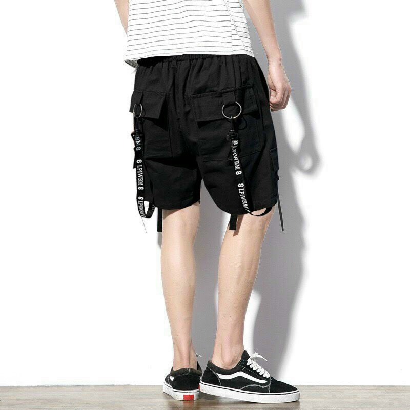 Quần short kaki Túi Hộp unisex style nam nữ chất dày form rộng, quần sooc nam nữ đen basic