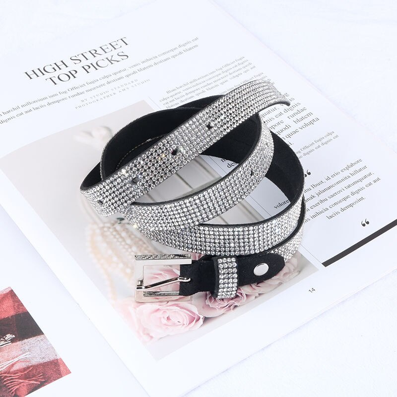 Toàn Bộ Thắt Lưng Đính Kim Cương Giả Cao Cấp Thời Trang Theo Phong Cách Âu Mỹ