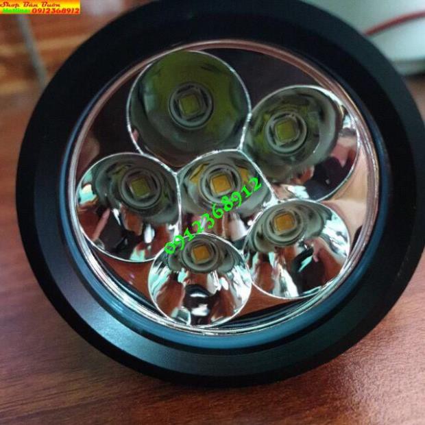 ĐÈN LED TRỢ SÁNG L6X-MOTORFANS CHÍNH HÃNG-CHIP XML2 XỊN – CÔNG SUẤT CHUẨN 60W