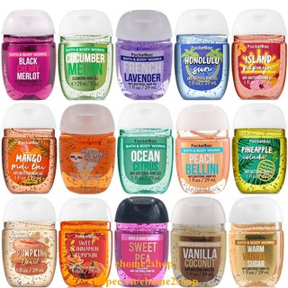 Gel Rửa Tay Khô Bath & Body Works 29ml Với Nhiều Hương Thơm Khác Nhau shopee.vn/ehome2shop.