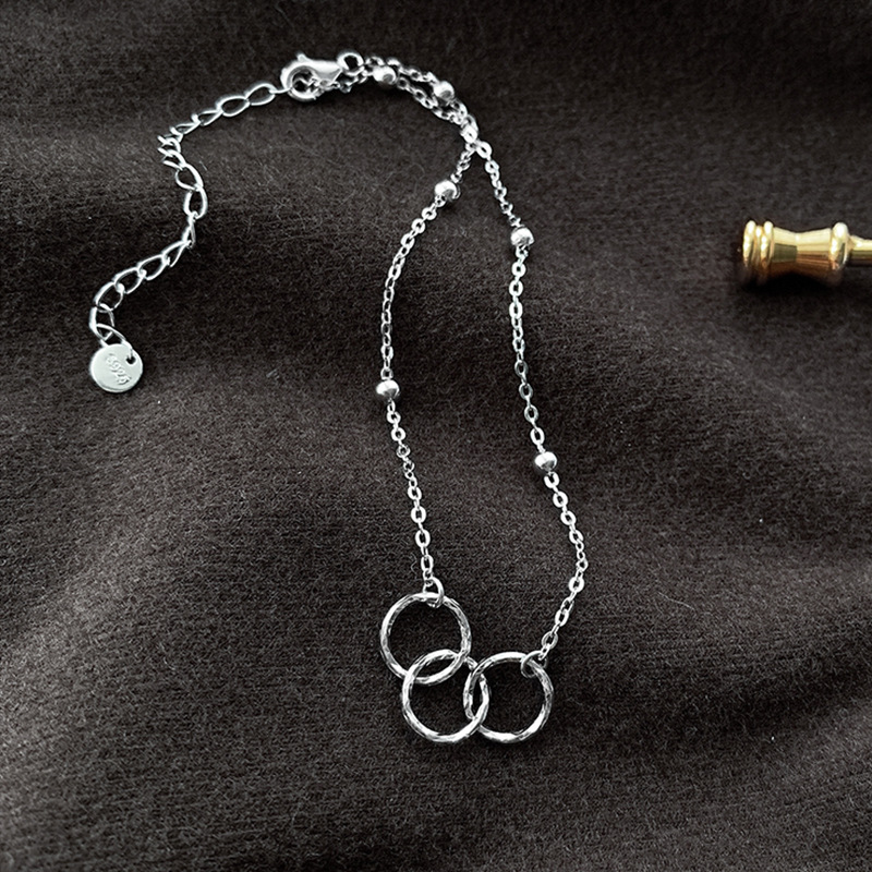 Lắc Chân Mạ Bạc 925 Thiết Kế Đơn Giản | BigBuy360 - bigbuy360.vn