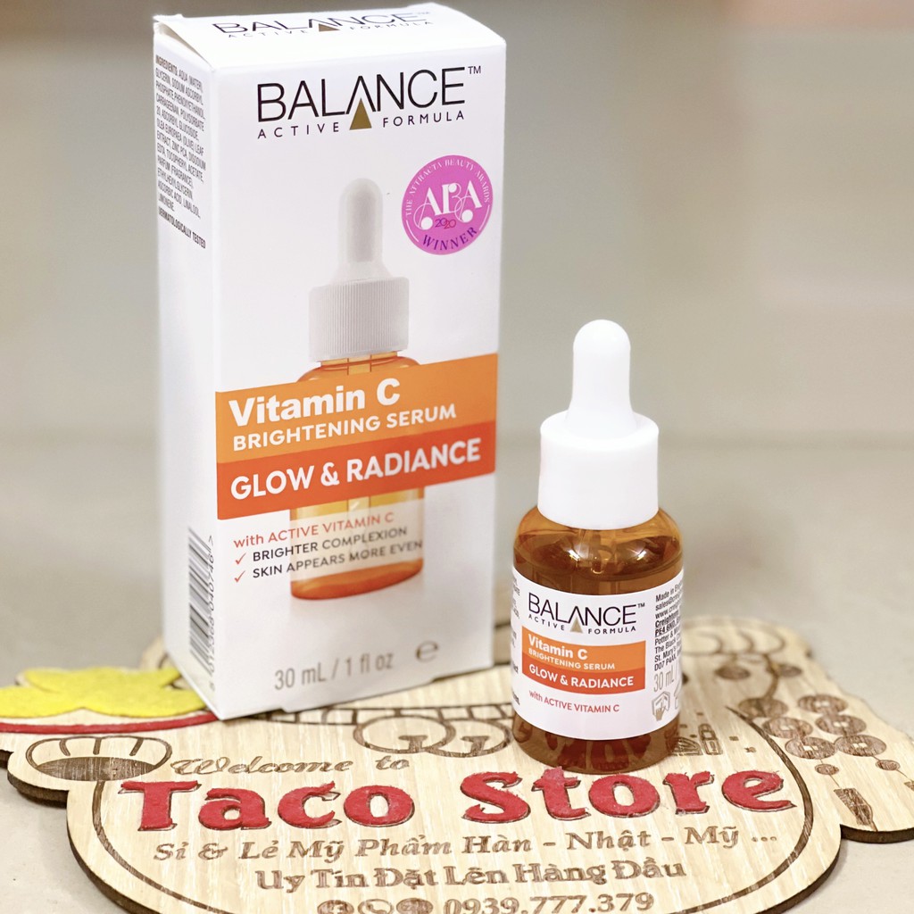 Tinh Chất Dưỡng Trắng Da Balance Active Formula Vitamin C Brightening Serum 30ml