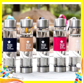 [Giá Rẻ] Bình Thủy Tinh Pha Trà Mini Tiện Dụng 450ML - Hàng Loại 1