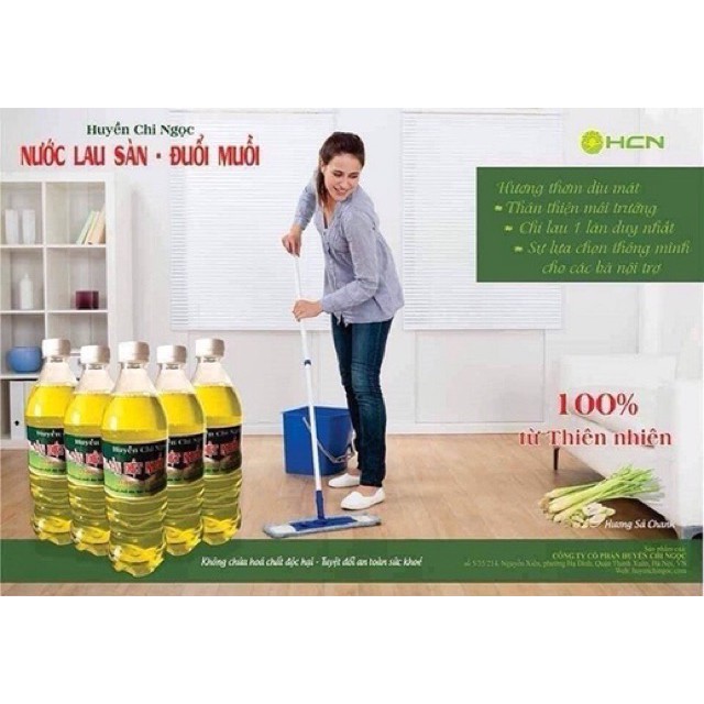 NƯỚC LAU SÀN TIỆT TRÙNG CHỐNG MUỖI , DIỆT KHUẨN HCN hương sả chanh, quế