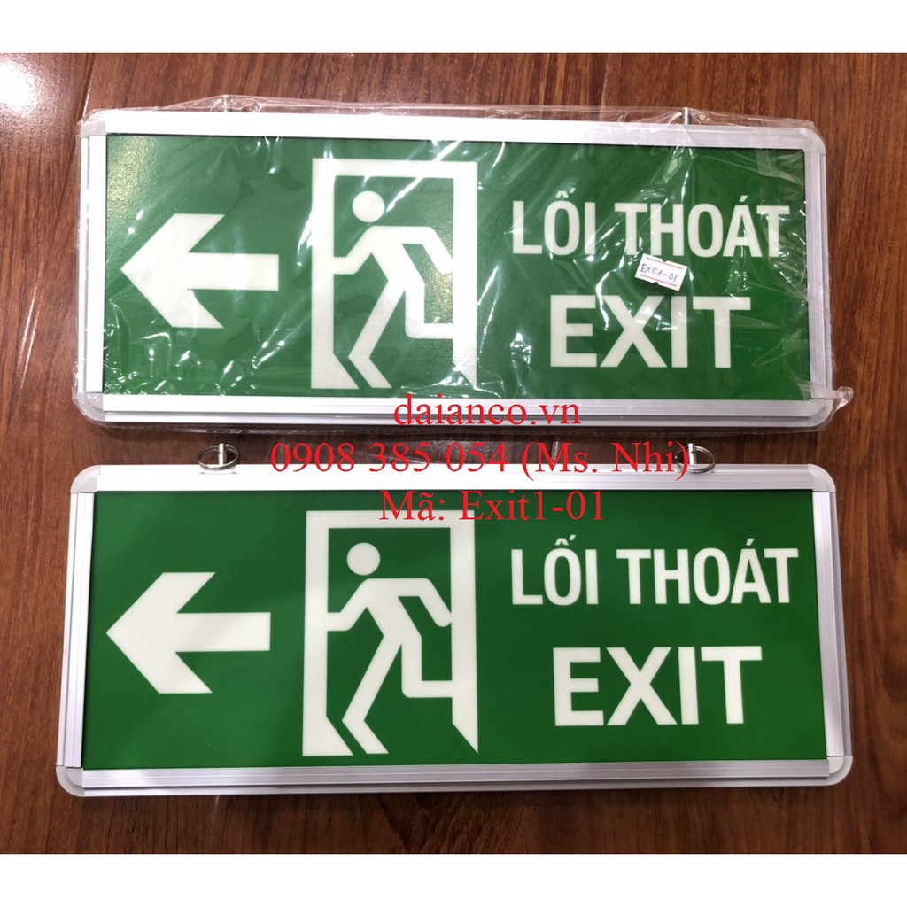 [HCM][SALE OFF]Đèn Exit Thoát Hiểm Dạ Quang Chuyên Dụng Loại 1 Mặt, có hình người - EXIT_HINHNGUOI- Hình thật