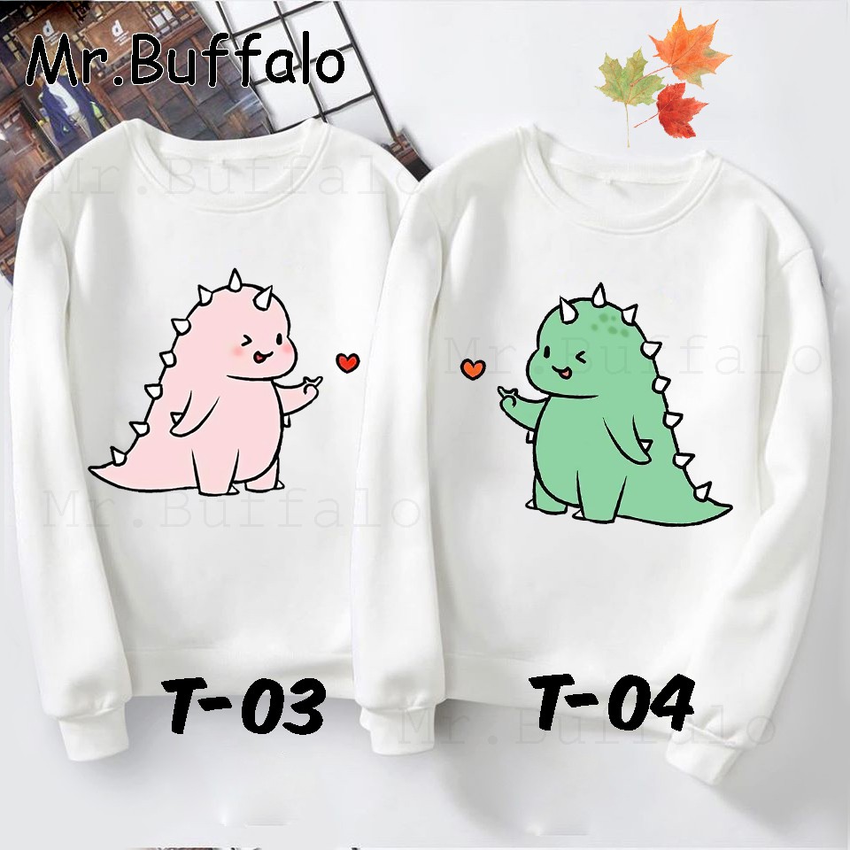 Áo nỉ đôi sweater nam nữ - áo đôi thu đông freesize từ 40kg-60kg