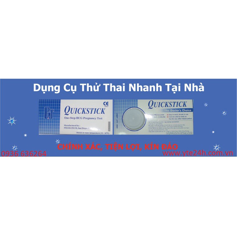 [Chính hãng] Que Thử Thai Quickstick - phát hiện 2 vạch chính xác  Date mới