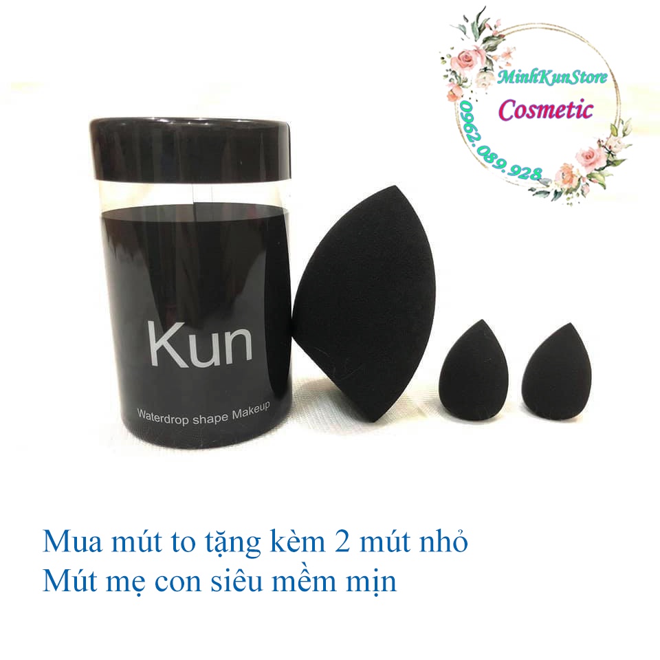 Mút trứng Đánh Nền Kun Chính hãng Mua 1 Mút tặng kèm 2 mút nhỏ