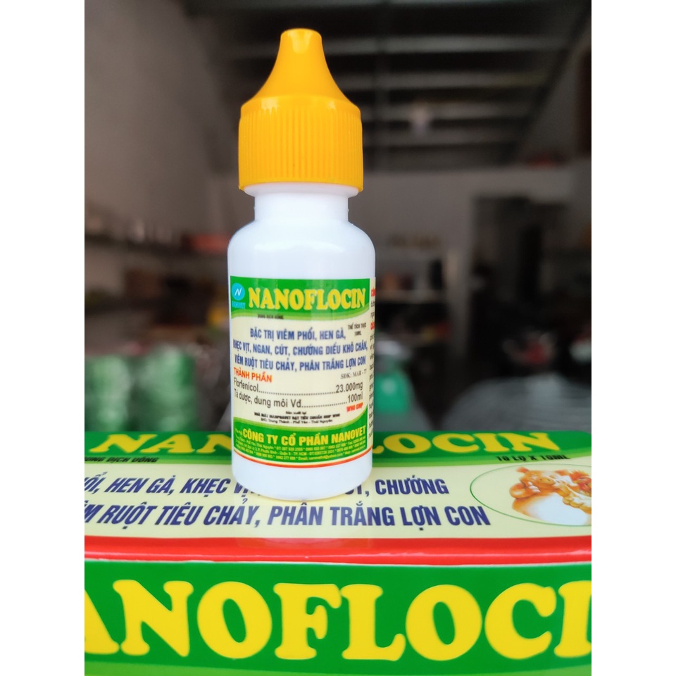 Hen cho gà chọi NANOFLOCIN LỌ 10ML