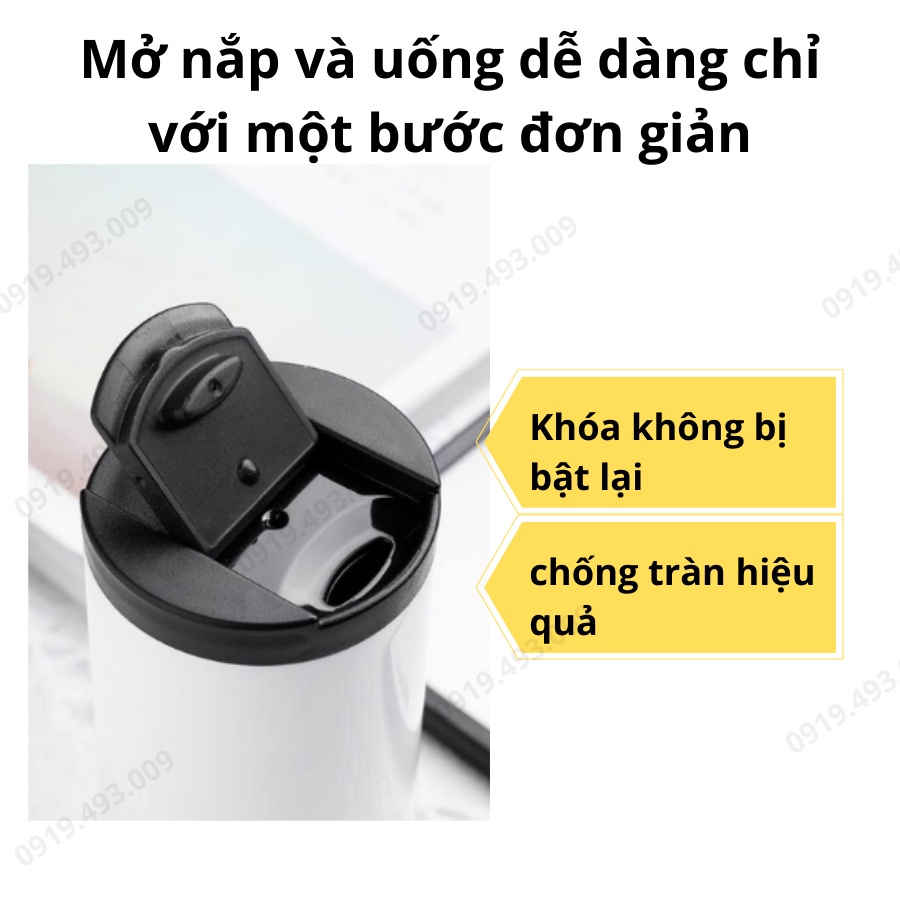 Bình giữ nhiệt, Ly giữ nhiệt Cao Cấp inox 304 Dung Tích 510ml