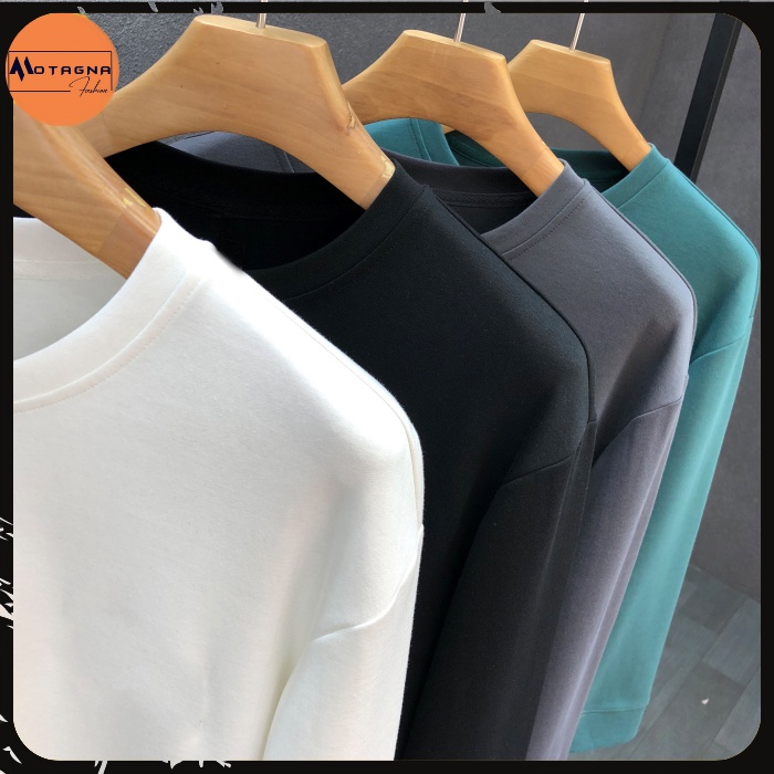Áo thu đông nam tay dài đẹp chất cotton nỉ cổ tròn có bo tay bụng in Smile mã NZ696