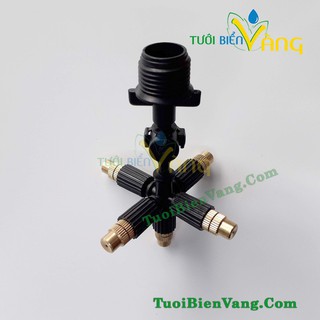 Combo 3 bec phun sương đồng kèm khớp nối nhanh