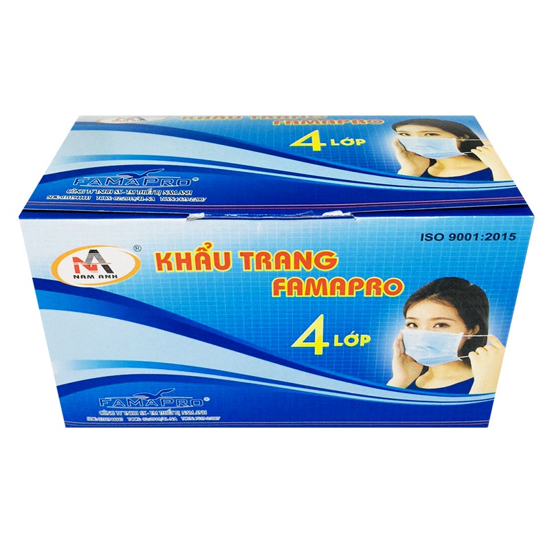 [HÀNG TẶNG] Khẩu trang y tế 4 lớp FAMAPRO ( Combo 2 cái/ 1 bịch )