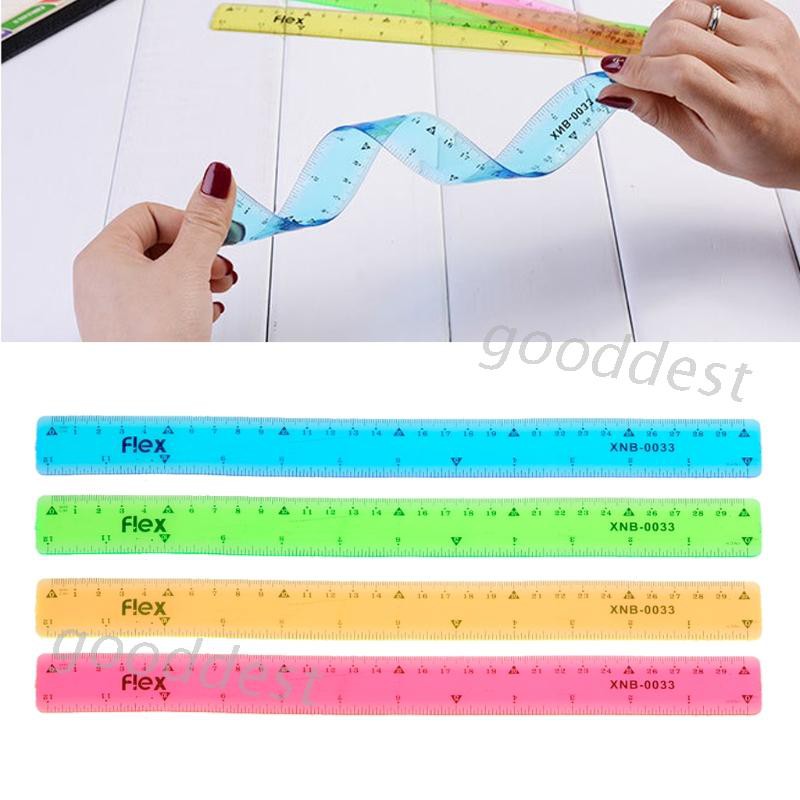 Thước nhựa mềm dẻo tiện lợi 30cm