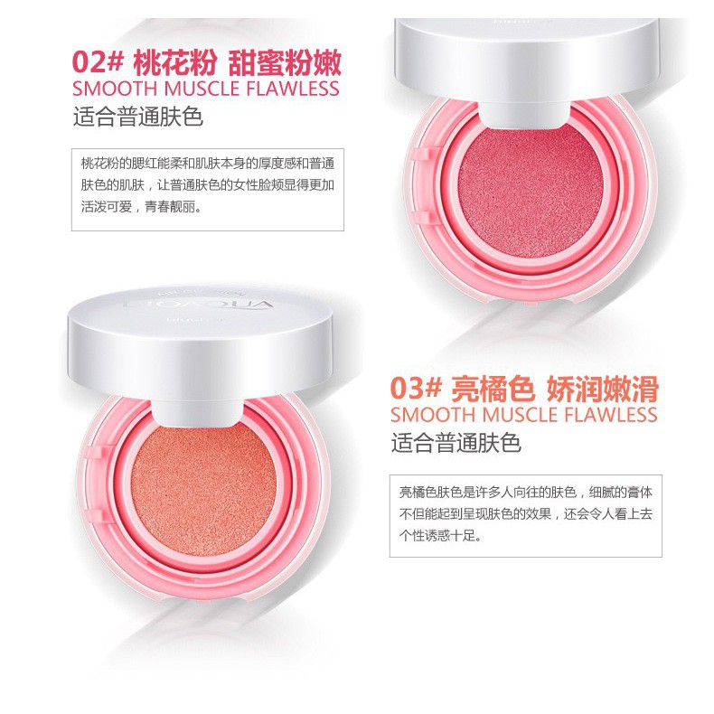 Má hồng dạng nước Bioqua Air Cushion Blusher