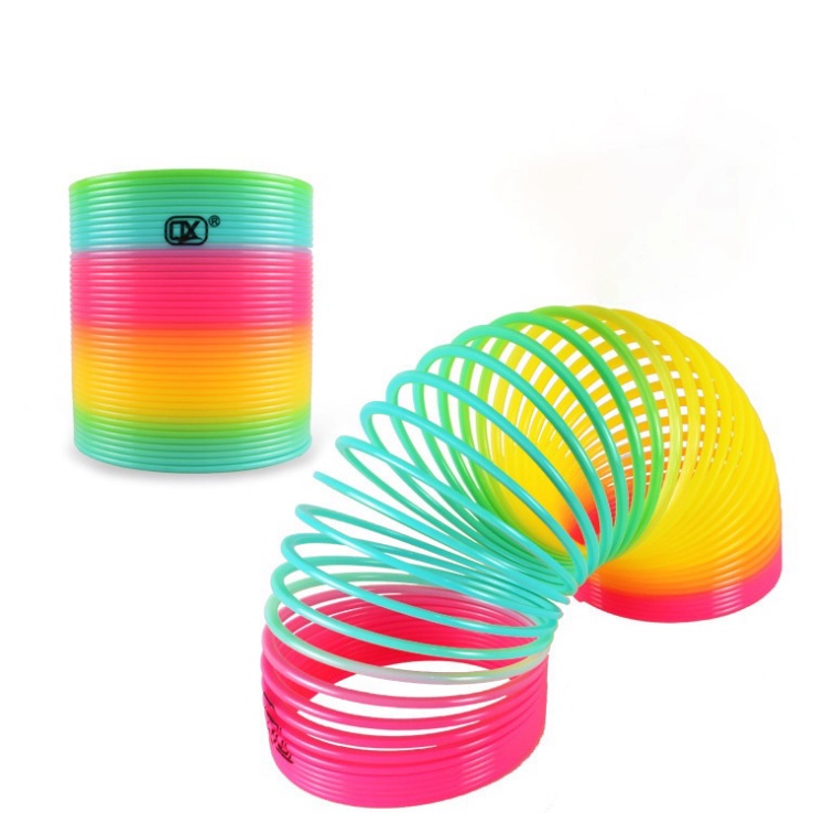 Đồ chơi lò xo cầu vồng ma thuật tung hứng nhiều màu sắc loại to cao cấp cho bé yêu 💖