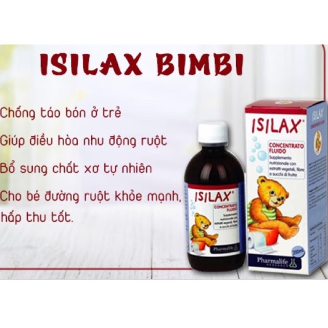 ✳️ ISILAX BIMBI - siro cho bé táo bón nhập khẩu từ Ý