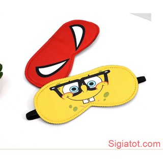 Combo 2 tấm che mắt ngủ dễ thương
