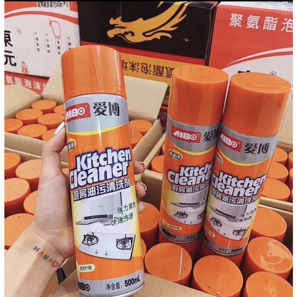 Chai Xịt Tẩy Rửa Bếp Kitchen Cleaner - Tự Tin Đánh Bay Các Vết Bám Bẩn Cứng Đầu Nhất.