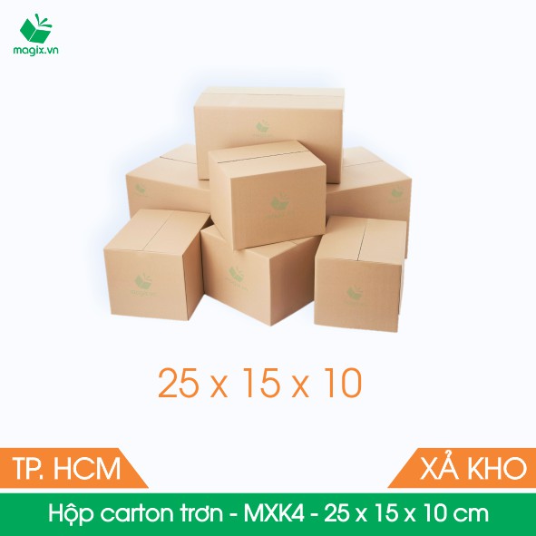 [Mã LIFEXANH24 giảm 10% đơn 99K] MXK4 - 25x15x10 cm - 60 Thùng hộp carton