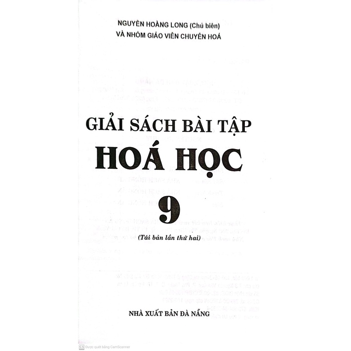 Sách - Giải sách bài tập Hóa Học lớp 9