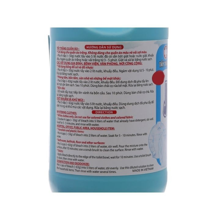 Tẩy Quần Áo Javel 1000ml Mỹ Hảo