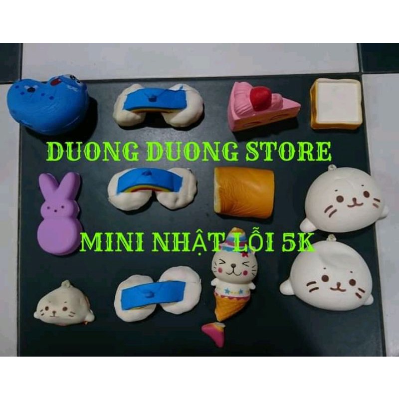 THANH LÝ SQUISHY MINI NHẬT LỖI