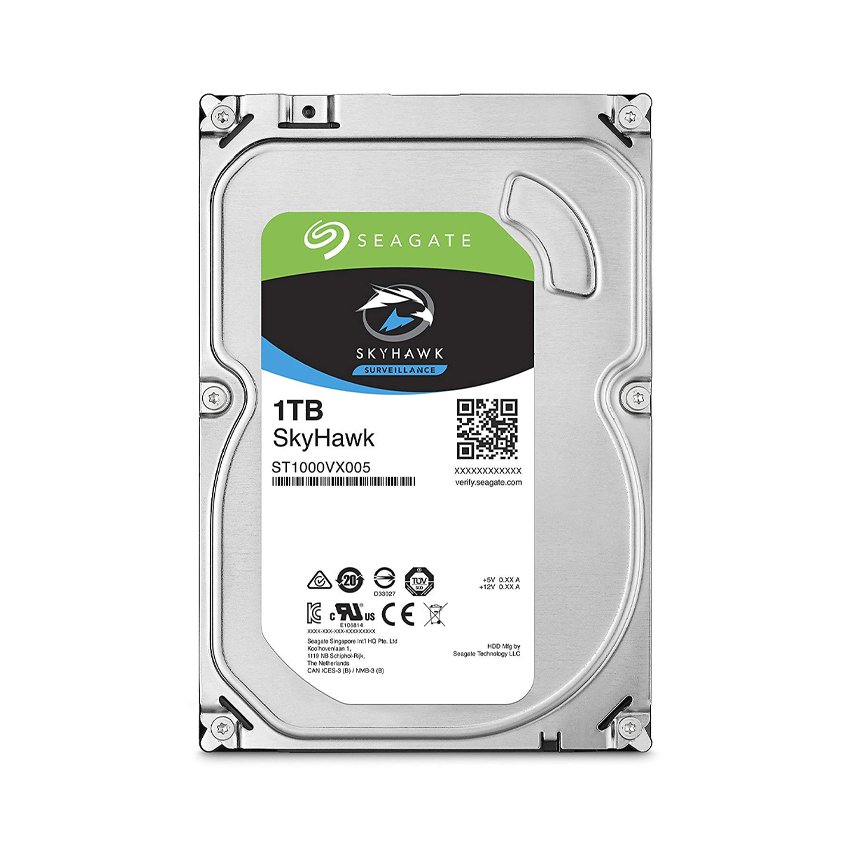 [ TẶNG CÁP SATA III ] Ổ cứng HDD Seagate SkyHawk 4TB/3TB/2TB/1TB 3.5 inch 5900RPM - Hàng Nhập Khẩu