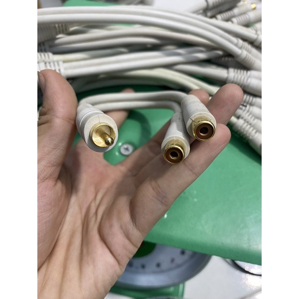 Giắc chia av 1 đầu đực ra 2 đầu cái hàng bãi Nhật