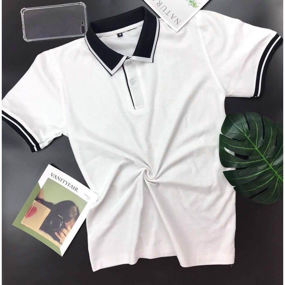 Áo Polo nam cổ bẻ phối màu vải cá sấu Cotton xuất xịn,chuẩn form,sang trọng-lịch lãm ELEGANT | BigBuy360 - bigbuy360.vn