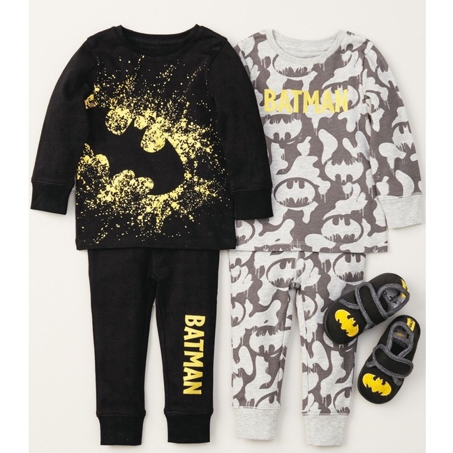 Bộ dài tay thu đông cho bé trai - Set 2 bộ Batman Next siêu đẹp chất cotton cho bé trai size 1-6t