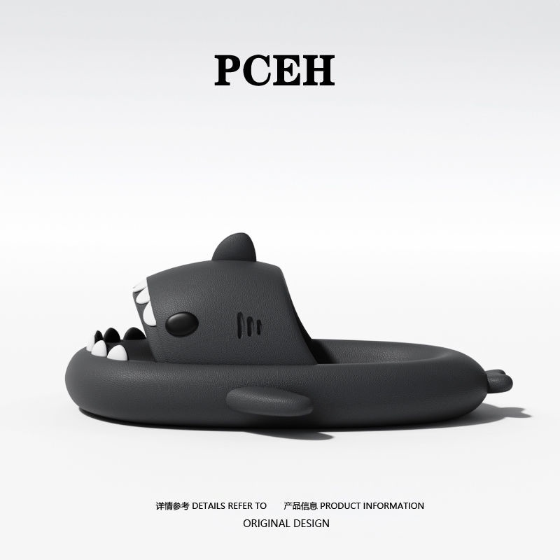 Dép Sandal Khử Mùi Chống Trượt Kháng Khuẩn Hình Cá Mập Hoạt Hình Cao Cấp Phong Cách Mới Dành Cho Bạn Nữ