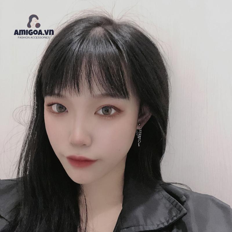 Khuyên Tai Hình Nửa Trái Tim Thời Trang Đơn Giản Chất Lượng Cao