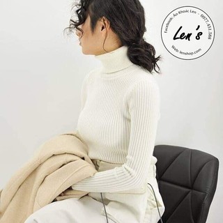 Áo Len Cổ Lọ Len Gân Cao Cấp Nàng Len