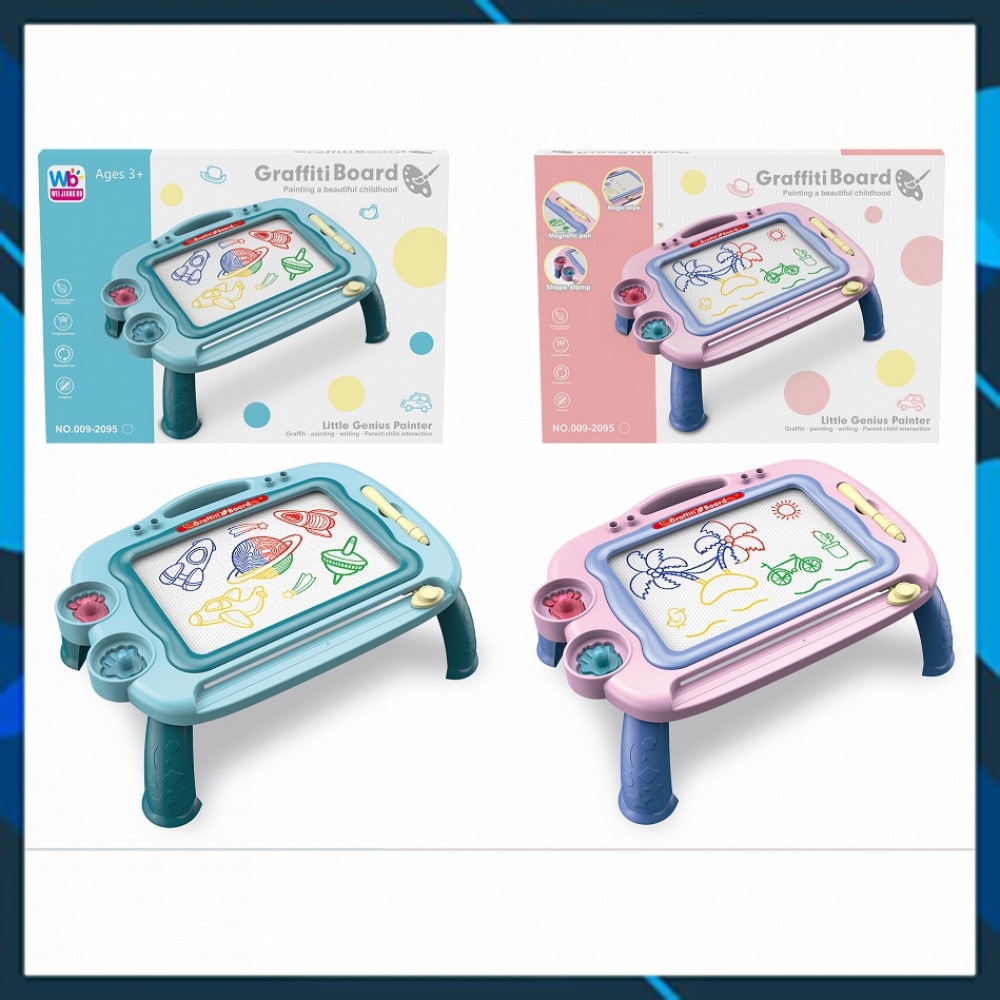 Bảng vẽ tự xóa, bảng viết tự xóa có 4 chân cho bé trai và bé gái.