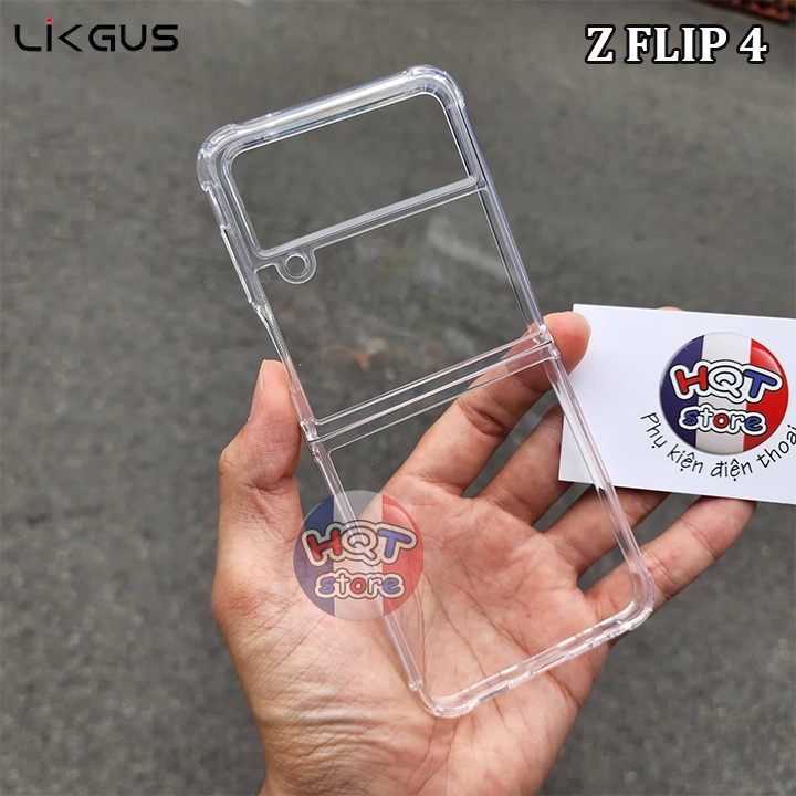 Ốp lưng trong suốt viền dẻo Likgus Zero cho Galaxy Z Flip 4