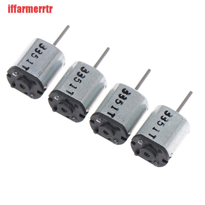 Set 4 Mô Tơ Động Cơ Mini Kèm Bàn Chải Kim Loại Dc 5v 32000 Rpm M10