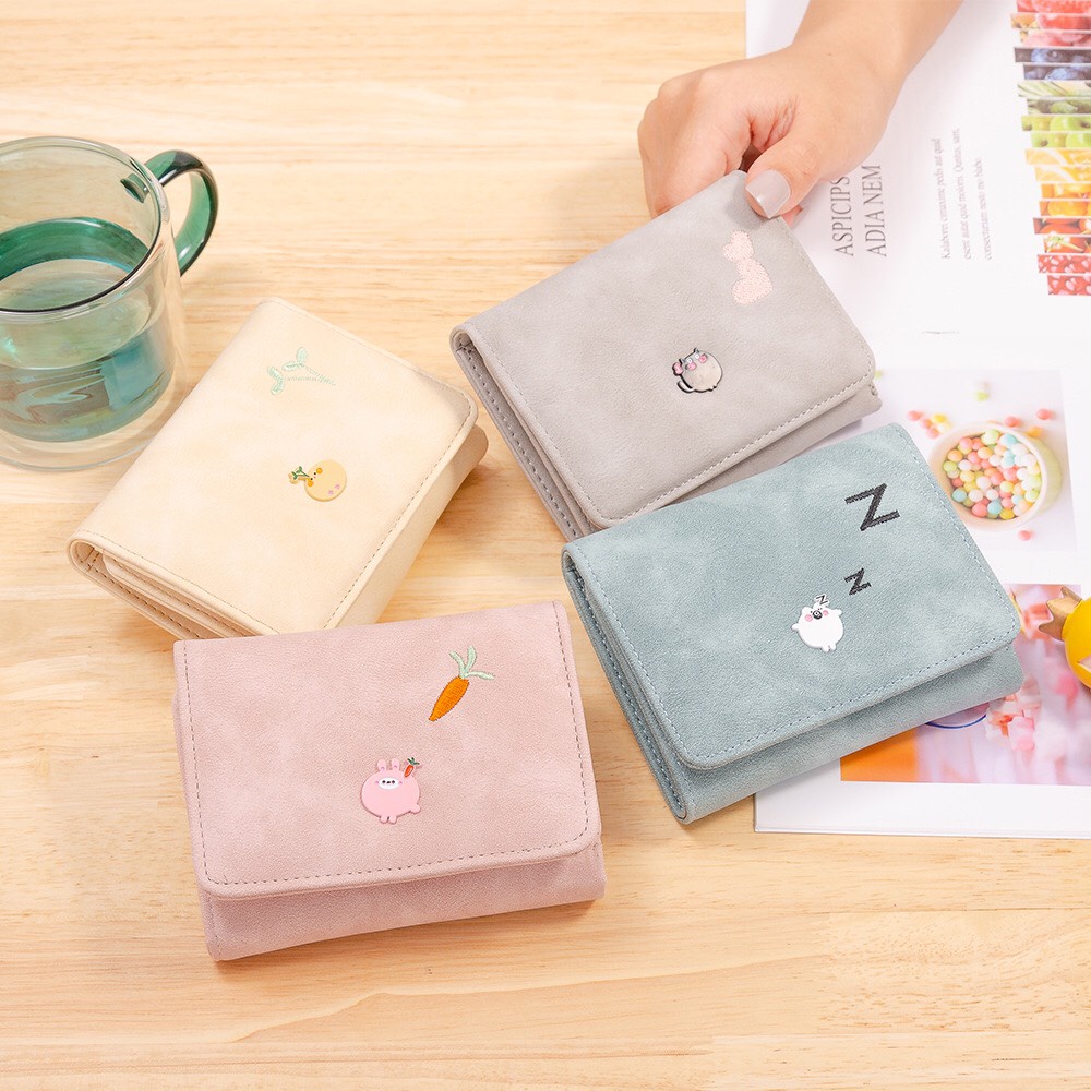 ví nữ cầm tay ,ngắn mini chất da PU mềm chất lượng cao hợp thời trang