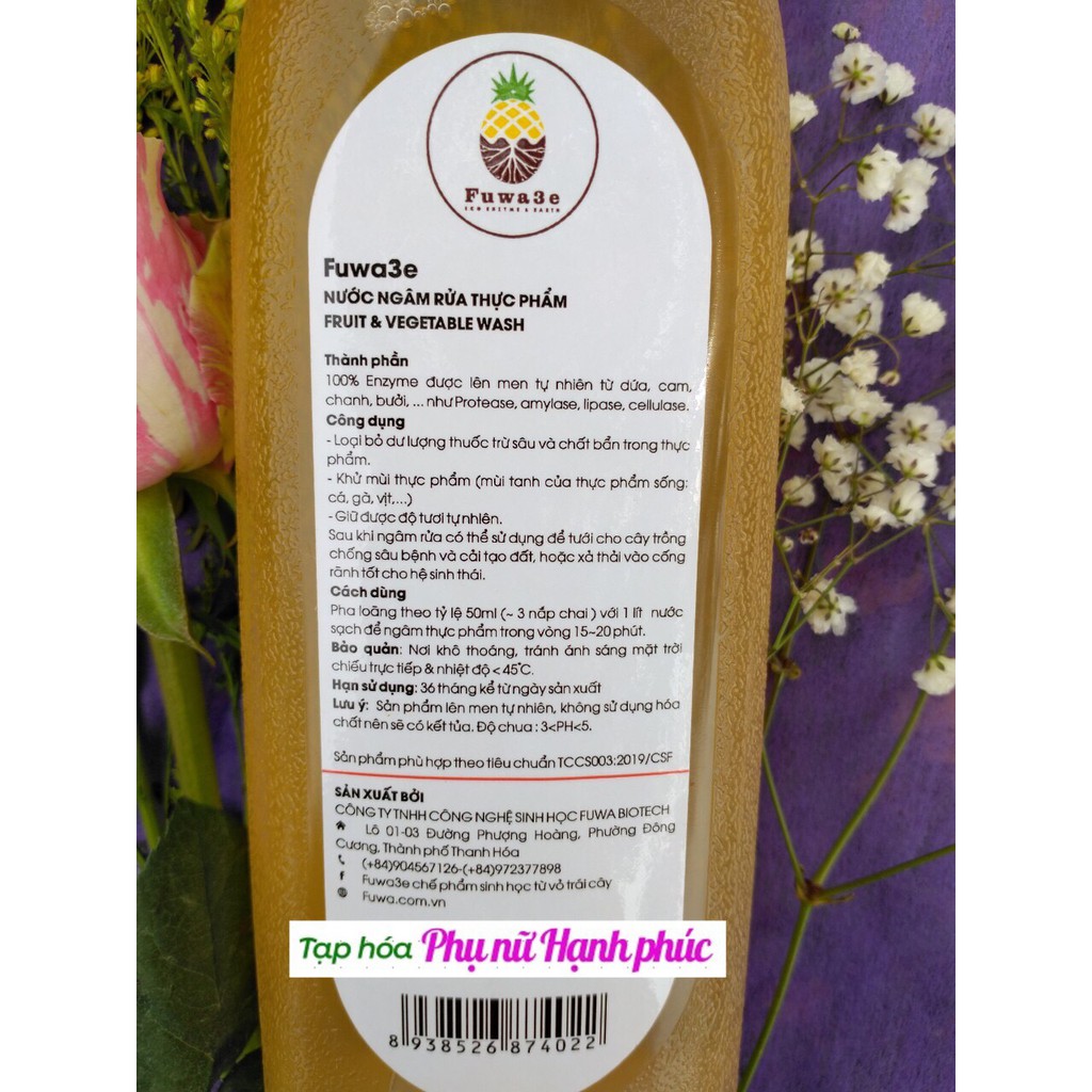 Nước enzyme ngâm rửa thực phẩm hoàn toàn tự nhiên 100ml &1000ml | BigBuy360 - bigbuy360.vn